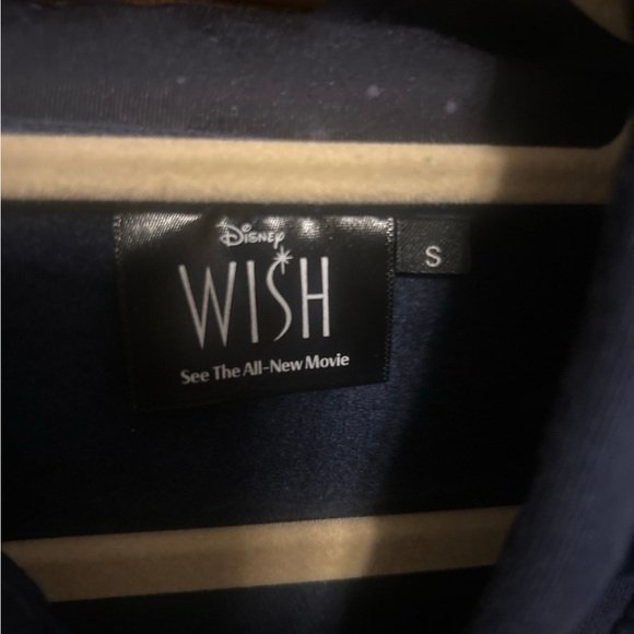 Disney Wish Navy Blue Hoodie Adult Size S - Picture 3 of 5